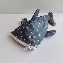 1 pieza Estuche para lápices con diseño de tiburón, bolsa para lápices con cremallera en forma de boca de tiburón, lápiz de tiburón lindo, bolsa de papelería creativa de lona con diseño de animal, bolsa de almacenamiento de suministros de oficina - Multicolor - Ver 8