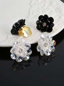 1 pieza/2 piezas Cubierta de botón para camisa, gemelos hechos a mano, cubiertas de gemelos, clip de botón para manga, botón para vestido, boda, esmoquin, decoración, accesorios de ropa - C - Ver 9