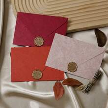 50pcs Tree Pattern Cherry Blossom Pink Envelopes, DIY Handmade Gift Packaging, Wedding Invitations, Cash Envelopes Stationery - A - View 4