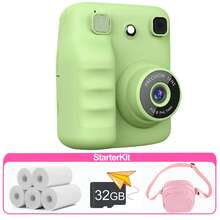This Instant Print Camera Comes With Photo Paper, Designed Specifically For Children To Enjoy The Fun Of Selfies. It Combines Instant Imaging And Digital Functions, Supporting 1080P HD Video Recording To Capture Precious Moments. With A Built-In MP3 Player And Educational Games, It Is An Ideal Gift For Children Aged 3-12, Especially Suitable For Occasions Like Christmas, New Year, And Birthdays. - Green - View 15
