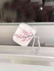 [Diseño Dividido]Funda Protectora con Patrón de Flor de Cerezo/Floral Compatible con Apple Original para AirPods 1/2 Generación, Funda Suave para Auriculares Bluetooth Apple Pro 3ra Generación, Funda TPU Anti-Caídas 3ra/4ta Generación - Multicolor - Ver 8