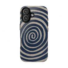 Spiral Pattern Phone Case| Shockproof, Wireless Charging - White 1 - View 2