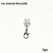 5/10/20pcs Dust Plug + Lobster Clasp, Transparent Silicone Material, Phone, Tablet, Earphone, Kindle Charging Port Dust Plug, Small And Lightweight, DIY Small Accessory Decoration, Compatible With Apple Lightning/Type-C/Android MicroUSB/, Includes All Phone Models Of Android And Other Series/Apple 17/16/15 Series, Protects Charging Port, Waterproof, Moisture-Proof, Dust-Proof, Firm And Not Easy To Fall Off - Multicolor - View 20