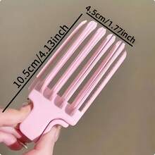 3pcs/2pcs Set Latest Salon Hair Clip Comb Set, New Design, Strong Grip, High-End Volumizing Styling Comb, Portable Natural Hair Texture Enhancing Comb, No-Crease Hair Clip, Includes Ponytail Pad And Comb - One Size Fits All - View 9