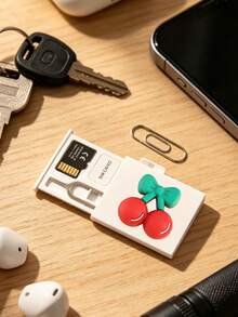 حامل بطاقة SIM ثلاثي الأبعاد مقاوم للغبار والخدش بتصميم الكرز، فتحة دبوس بطاقة SIM، يأتي مع دبوس بطاقة SIM. صندوق تخزين بطاقة SIM محمول بتصميم الكرز اللطيف، حامل بطاقة الهاتف، صندوق تخزين بطاقة SIM وبطاقة SD، صندوق تخزين للسفر، مدمج وخفيف الوزن، مقاوم للفقدان ومتين، مقاوم للصدمات ومتين، مناسب للهواتف الذكية والأجهزة اللوحية والأجهزة الأخرى، يمكن تخزين بطاقة SIM/دبوس بطاقة SIM، خيار مثالي لتخزين بطاقات SIM الاحتياطية عند تغيير أرقام الهاتف، أيضًا هدية رائعة. - متعدد الألوان - مشاهدة 1
