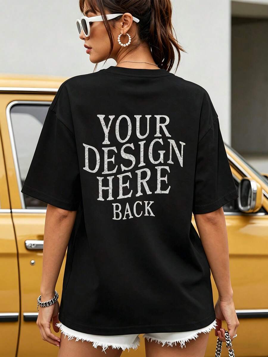 Custom 90s Vintage Rap T-Shirt, Personalized Gift, Birthday Party Customized Photo And Text, Vintage Bootleg Style - Black - View 1