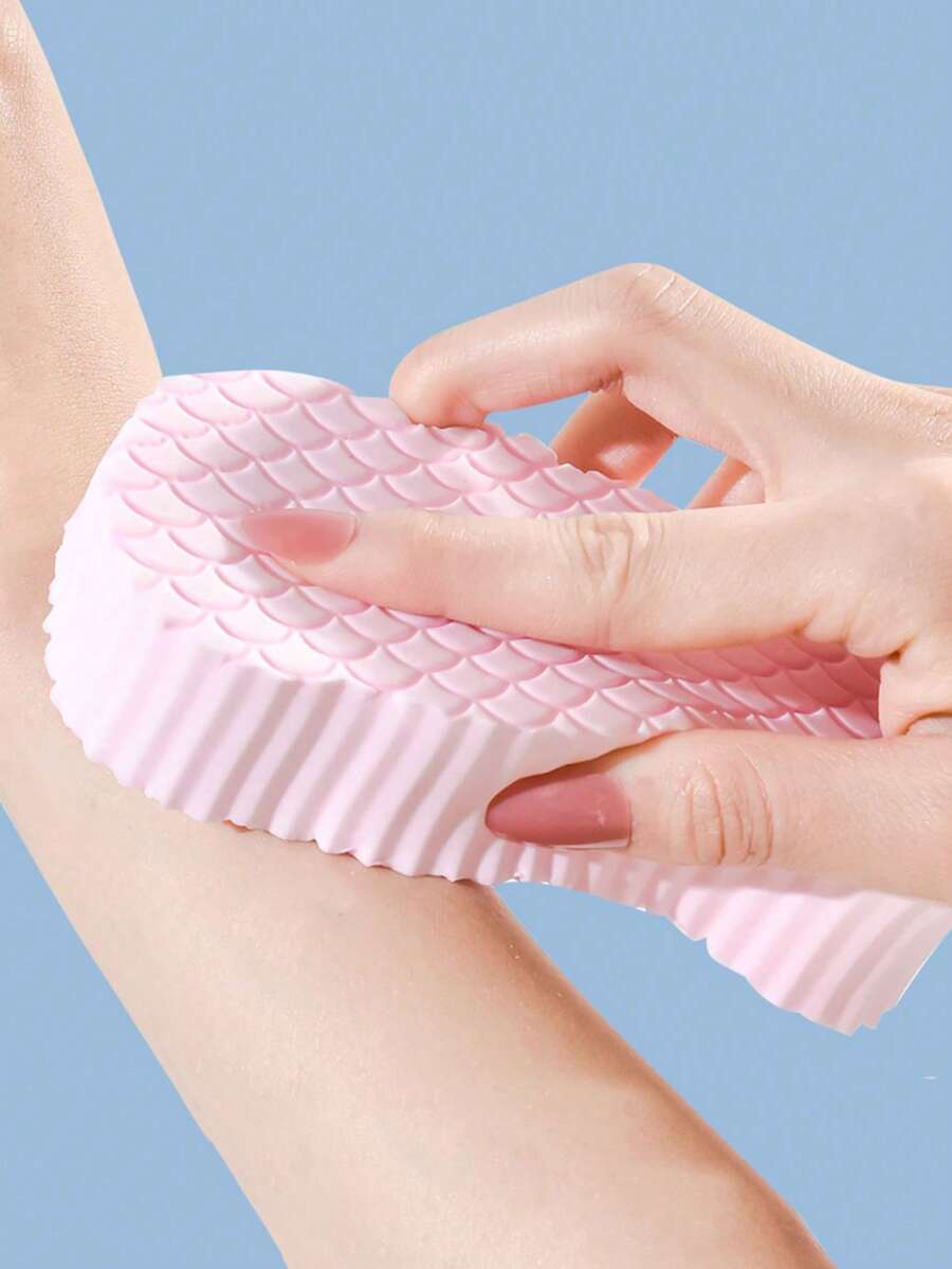 Exfoliating Bath Towel Scrubbing Sponge For Body Scrubbing And Mud Removal, Soft And Pain-Free Back Scrubber, Suitable For Rental Apartments, Bathrooms, Gyms, Hotels, Skin-Friendly Bath Sponge - Multicolor - View 1