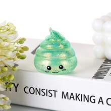 1 Novel Squeezable Poop-Shaped Stress Ball Toy,Maltose Fun Stretch Squeeze Decompression Toy,Suitable For Kids And Adults, Prank Gift, Random Color, Squeezable Toy,Cheese Squeezable Toy,Decompression Toy,Cheese Squeezable Toy, Dumpling Squeezable Toy - Multicolor - View 18