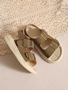 2026 Summer New Baby Boy Beach Sandals, Soft Sole Casual Shoes For Toddlers, Outdoor Wear - Brown - View 4