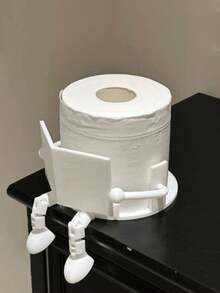 1pc Creative Human-Shaped Toilet Paper Holder - Fun Sitting Design, Bathroom Tissue Storage And Desktop Organizer. Minimalist Style. Perfect Gift For Friends And Family. Suitable For Bathroom, Bedroom And Living Room. - Multicolor - View 4