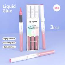 1pc Colorful Liquid Glue Pen, Multi-Functional Portable DIY Craft Envelope Photo Scrapbooking Quick Dry No Mess Glue Pen Tool - Colored Glue Pens - View 9