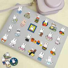 1 Set/50 Sheets 2026 New Miffy Stickers, Suitable For Anime Lovers And Sticker Collectors, Applicable For Phone Cases, Decorative Stickers, Anime Conventions, Birthday Parties, Back To School Season And Holiday Gifts Prizes, Random Styles - Multicolor - View 5