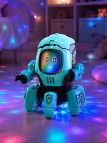 Mainan Robot Menari Elektrik 6 Cakar, Cocok untuk Anak Usia 3 Tahun ke Atas, Robot Interaktif Berputar 360° dengan Lampu LED Warna-warni Berkedip dan Efek Suara Musik Terintegrasi, Mainan Edukasi Elektronik, Mainan Anak-anak, Mainan Anak Laki-laki, Mainan Anak Perempuan - MultiWarna - View 4