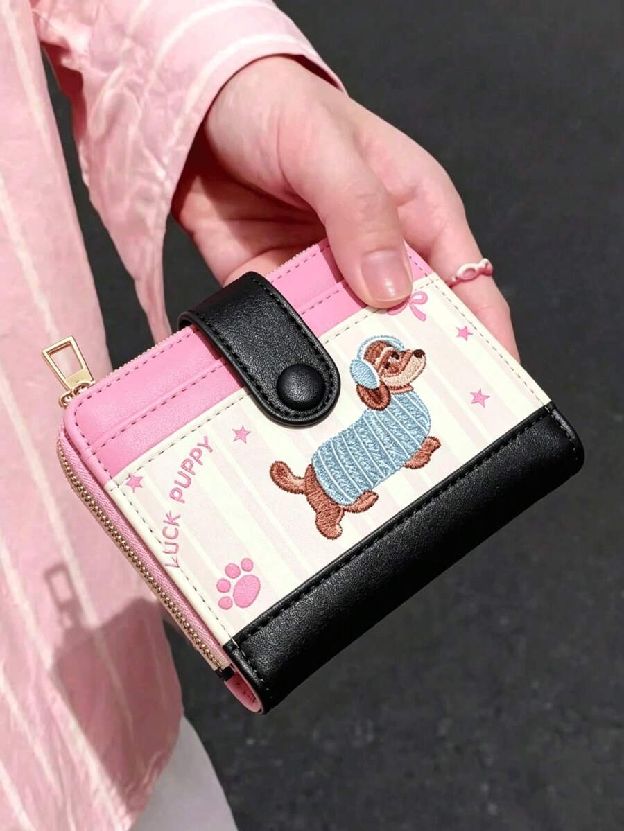 XD Puppy 超薄 RFID 防盜卡包，可愛 PU 皮革 3 合 1 兒童卡夾，迷你錢包，可愛錢包，旅行必備錢包，夏季零錢包，假期禮物，送給孩子的禮物