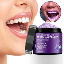 Purple Teeth Cleaning Powder, Oral Health Fresh Breath, Teeth Whitening, Teeth Polishing, Deep Cleaning Tooth Powder, Daily Travel Teeth Cleaning Powder, Teeth Polishing, Deep Cleaning Tooth Powder - Mint Flavor - View 3