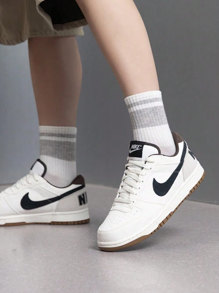 Nike Big Lux 舒適百搭 低筒休閒 板鞋 男款 米色 - 米色 - 查看 1