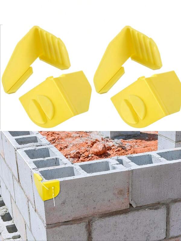 Supports d'ancrage de ligne de construction, ancres de ligne de brique en plastique, outils de maçonnerie en plastique, utilisés pour fixer les lignes de traction aux coins de briques/blocs, supports d'ancrage de ligne de construction, outils de maçonnerie en plastique, dispositif de fixation de ligne de traction sur le chantier de construction, clips de ligne de coin de brique, outils auxiliaires de maçonnerie, utilisés pour fixer les lignes de traction sur les coins de briques/blocs, cadeau surprise pour les maçons et les briquetiers