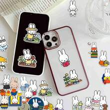 1 Set/50 Sheets 2026 New Miffy Stickers, Suitable For Anime Lovers And Sticker Collectors, Applicable For Phone Cases, Decorative Stickers, Anime Conventions, Birthday Parties, Back To School Season And Holiday Gifts Prizes, Random Styles - Multicolor - View 3