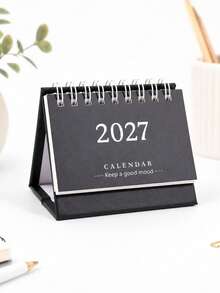 1PC Simple 2027 Desk Calendar,Macaron Color Creative Flip Cover Design For Daily Schedule Planning, A Must-Have Desktop Decoration, Essential For Study And Office Use - Single Piece - View 14