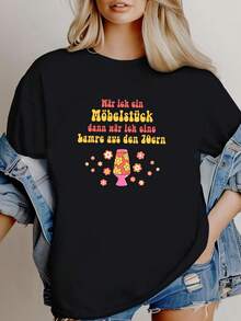 Women T-Shirts - 黑色 - 查看 1