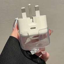 Spider Graphic For IPhone 16/15/14/13 Data Cable Protective Case, 20W UK Plug Fast Charger Adapter Anti-Bend Cover, No Battery, Protective Box, Suitable As A Gift For Friends - Black - View 4