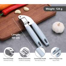 1件裝 手動壓蒜器 蒜泥器 薑末切碎器 廚房小工具 - 手柄壓蒜泥器 - 查看 13
