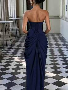 Women Formal & Evening Dresses - Navy Blue - View 2