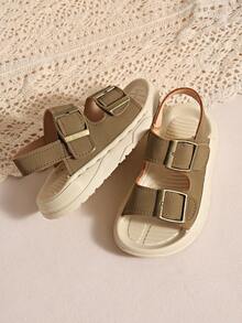 2026 Summer New Baby Boy Beach Sandals, Soft Sole Casual Shoes For Toddlers, Outdoor Wear - Brown - View 1