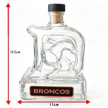 Hot-Selling Mustang Team Personalized Creative Empty Glass Bottle For Whiskey, Brandy, Cocktail, Red Wine, Suitable For Bar And Home Decor - Clear - View 10