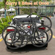 3-Bike Mounted Rack, Trunk Mount Bike Rack With Adjustable Length And Angle - Default Title - View 1