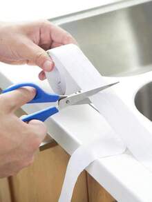 1pc 1m/5m Self-Adhesive Waterproof Sealing Tape, Easy To Use, Suitable For Bathroom And Kitchen, Ideal For Bathroom Base, Toilet, Tiles And Floors - View 6