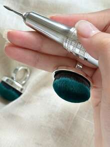 Metal Ring Nail Dust Brush, Stiff Bristle DIY Nail Brush, Professional Dust Removal Makeup Brush, Nail Care Tool - Multicolor - View 7