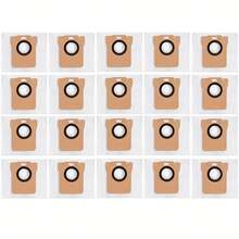 20入替換集塵袋，相容小米掃地機器人 X20 Plus、X10 Plus、X20+、X10+、5 Pro / OV21GL、H50 PR0/OV42GL、米家 M40S OV31CN、M40 D110CN、M30 Pro、H40，2.5L 大容量自動密封吸塵器集塵袋套組備用配件組 - S10 dust bag - 查看 1