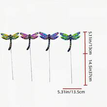 4Pcs Decorative Garden Stakes Metal Outdoor Decoration For Garden And Yard - C - View 7