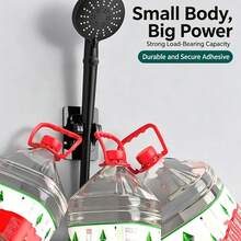 No-Drill Shower Head Holder Adjustable Multi-Position Universal Shower Head Base Fixer - Black - View 2