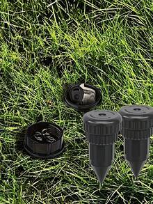 1件裝噴水器造型鑰匙隱藏盒，逼真防盜鑰匙收納盒，戶外花園庭院草坪防水鑰匙盒，可輕鬆插入花園草地，防水防腐蝕 - L - 查看 4