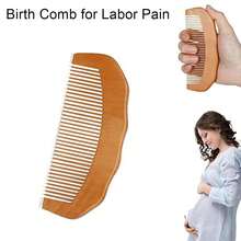 1pc Birth Comb For Labor Pain, Natural Wooden Labor Combs For Women Pregnancy, Pregnancy Hospital Bag Essentials&Delivery Essentials, Baby Comb & Shower Comb For New Mom Gifts - A - View 4