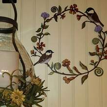 Bird Wreath Yard Wall Decor, Door Hanging Ornament, Outdoor Wall Decoration - Bird Wreath - View 5