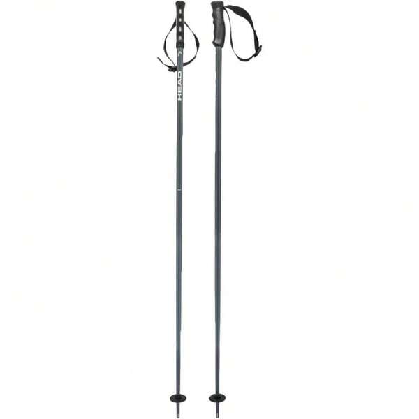 HEAD Unisex Multi Brushed Aluminum Black Poles,45729973