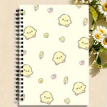 Cute Yellow Duck Puzzle Cover Spiral Notebook High-Quality Inner Pages Ideal Gift For Friends Exquisite Study And Office Supplies Durable Spiral Binding, Pen Not Included - One Book (50 Pages, 100 Pages) - View 6