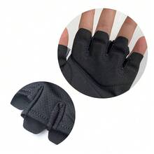 Nike Men's Half-Finger Fitness Gloves, Anti-Slip, Training, Professional Sports Fitness Hand Protection, Anti-Callus - Black - View 6