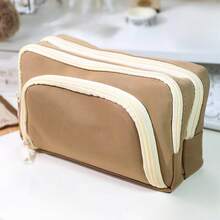 Large Capacity Multi-Layers Pencil Case Simple Multi-Purpose Student Stationery Box And Makeup Storage Bag Stationery Supplies Back To School,Pencil Pouch,School Bag,Back To School - One Size - View 13