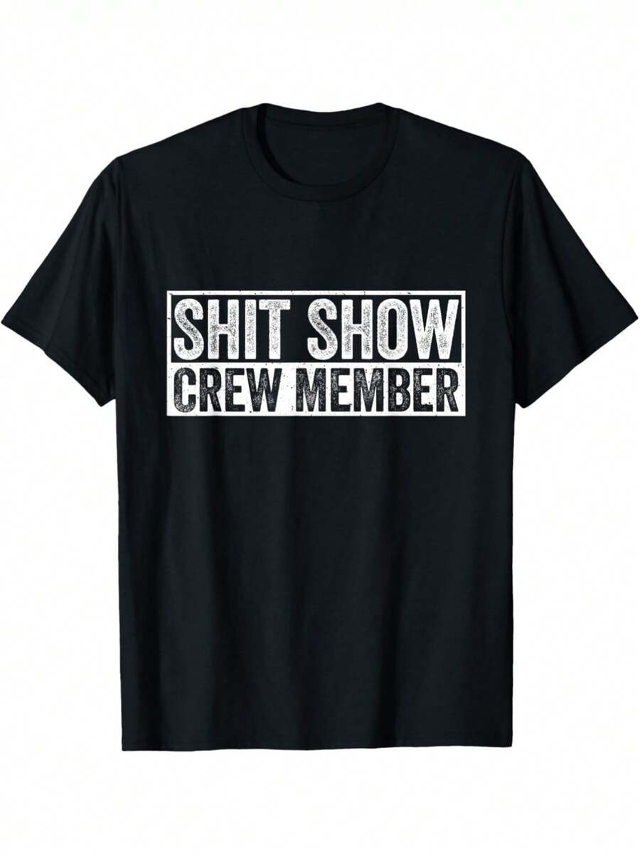 T-Shirt For Men And Women, Featuring A Humorous Design For Couples. This Short-Sleeve Tee Is Perfect For Street Style, Offering Comfort And A C - 黑色 - 查看 1