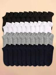 20 Pairs Women's Lightweight Breathable Short Socks, Basic Style, Suitable For Summer, 1/3/5/10/15/20/30 Pairs Available