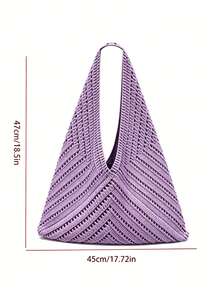 Gift Handle Shopping Bag - Purple - View 5
