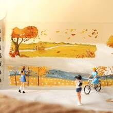 JotBox Autumn Scrapbook Autumn Coil PET Die-Cut Sticker Book Planner Decoration Autumn Atmosphere Planner Collage DIY Material Stickers School Supplies - Autumn Picture Book PET Sticker Book - View 8