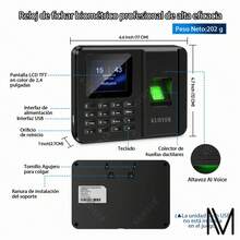 Kuiiyer Biometric Time Clock With Fingerprint And  Screen For Attendance Control - 查看 8