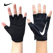 Nike Men's Half-Finger Fitness Gloves, Anti-Slip, Training, Professional Sports Fitness Hand Protection, Anti-Callus - Black - View 10