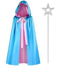 Conjunto de disfraz de Hada Madrina de 4 piezas, incluye capa, pajarita, guantes y varita mágica. Accesorios de juego de rol de hada, perfecto para fiestas, carnavales y eventos de disfraces. Accesorios de disfraz para mujer, adecuado para fiestas con temática mágica y bailes de disfraces, conjunto de cosplay de disfraz de fiesta de baile, conjunto de fiesta de Halloween, fiesta de Navidad, conjunto de fiesta de princesa - Set de fiesta de princesas 2/2 piezas - Ver 16