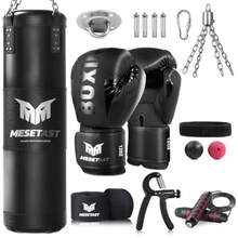 Punching Bag For Adults, 4Feet Heavy Boxing Bag Set With 12 OZ Gloves For MMA Karate Kickboxing Boxing - Unfilled - 1.Black - View 8
